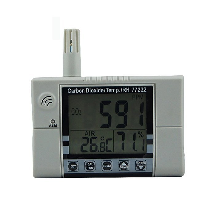 AZ 77232 Wall Mount Digital Indoor Air Quality Meter Carbon Dioxide Temperature Humidity Monitor N4