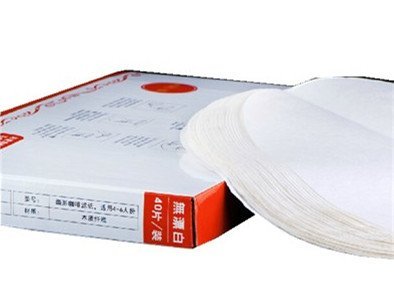 Diguo Coffee Nature Paper Filters 40 Count Bonded Unfolded Filter Paper Circles for Diguo 600ml/800ml Glass Coffee...