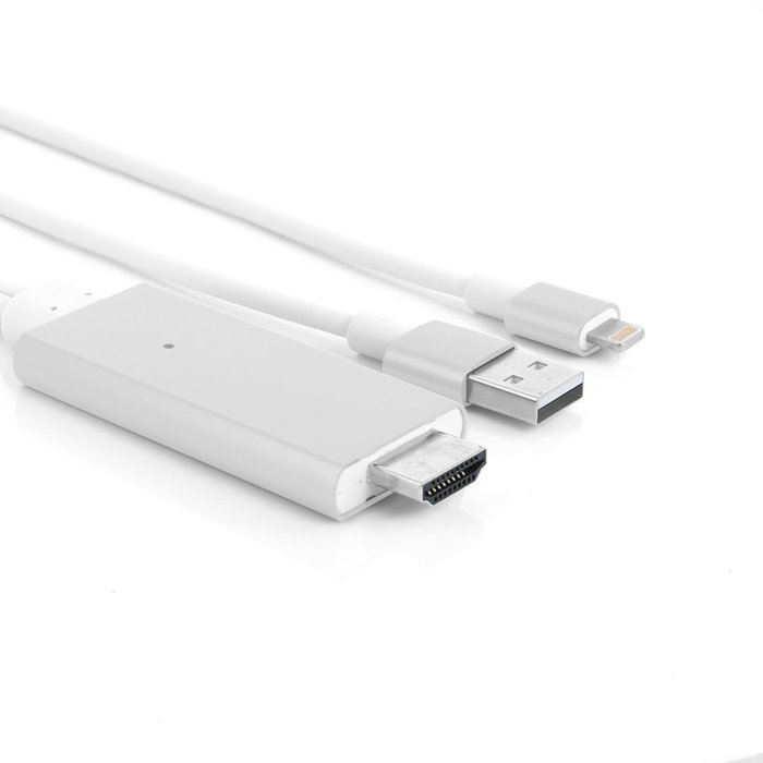 HDMI to iphone, STOUCH 6.6 Ft Lightning MHL To HDMI Cable 1080P HDTV Adapter For iPhone 5 5S 6 6s Plus and iPad... N8
