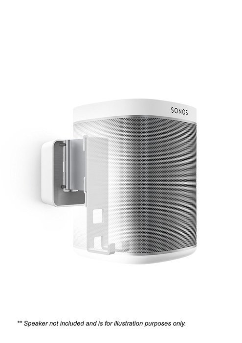 Vogel's SOUND series for SONOS, SOUND 4201W for SONOS PLAY 1, Wall Mount, White/Silver (single mount) N9