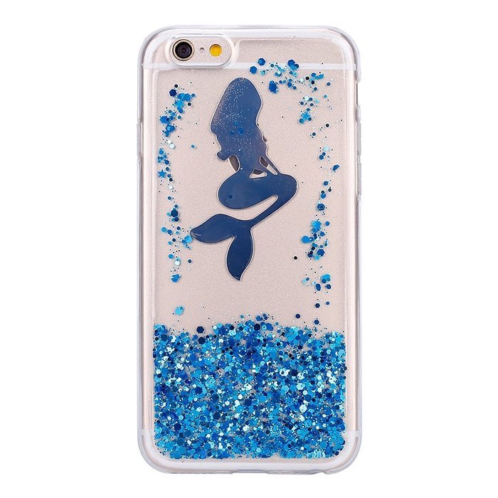 iPhone 6S Plus Case,iPhone 6/6S Plus Bling Glitter TPU Case,PHEZEN Mermaid Pattern Shiny Sparkling Glitter Flexible... N21