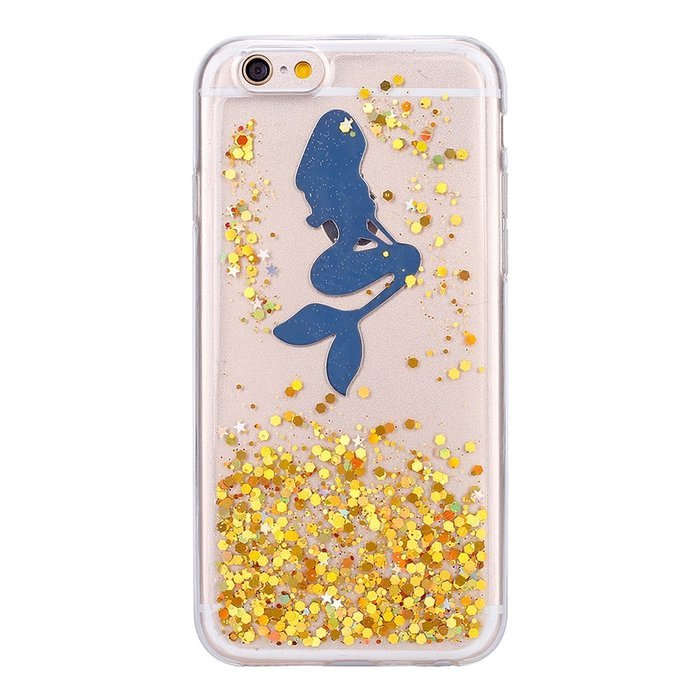 iPhone 6S Plus Case,iPhone 6/6S Plus Bling Glitter TPU Case,PHEZEN Mermaid Pattern Shiny Sparkling Glitter Flexible... N24