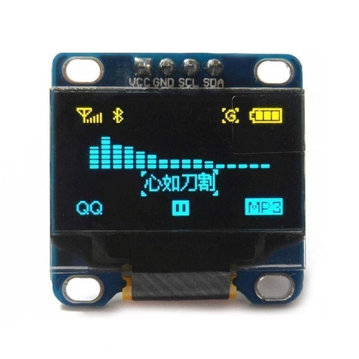 Balance world Inc 0.96" Inch Yellow and Blue I2c IIC Serial 128x64 Oled LCD Oled LED Module...