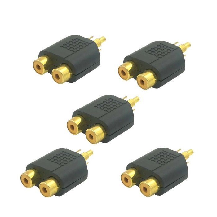 SIENOC 10 Pics RCA Female to Female AV Coupler Joiner Extender