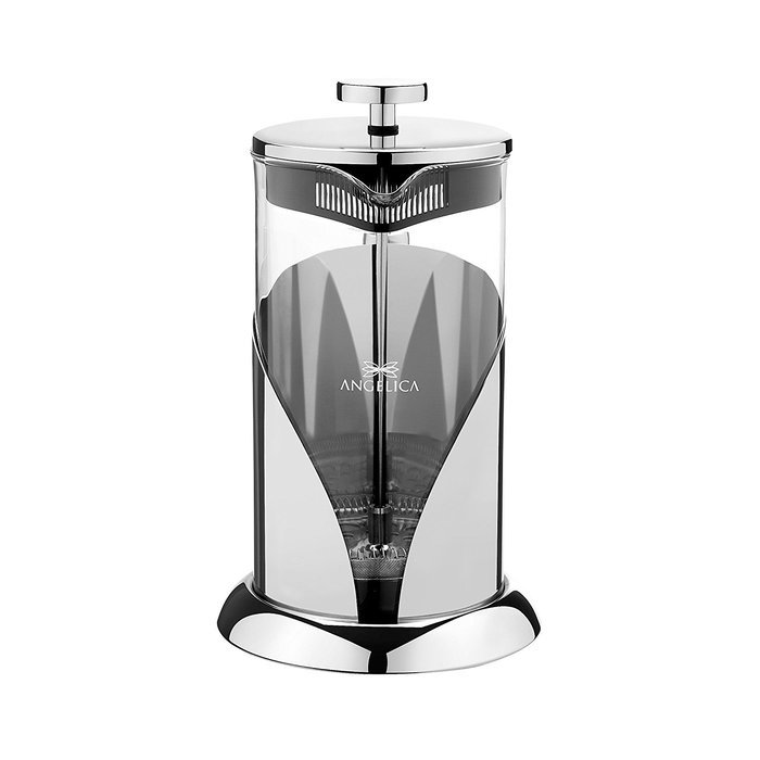Sofia's Treasures Stainless Steel Angelica French Press Coffee Maker & Tea Press 34 oz with Guide and Coffee Scoop N4
