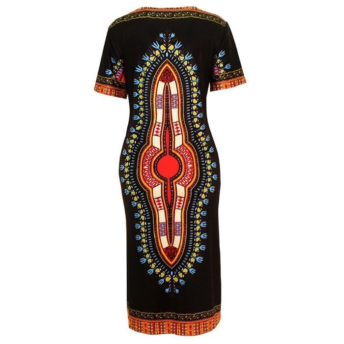 African Print Dress,Morecome Women Fashion Casual Loose Print Dress