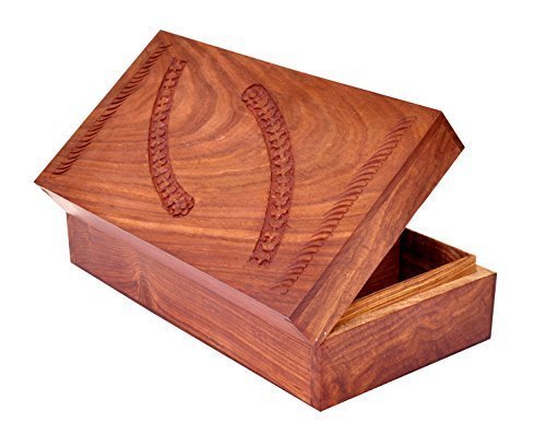 LAST Piece SALE StarZebra Handmade Carved Wooden Tea Box for Tea Bags, Leaves, Herbs - Kitchen Essentials From... N2