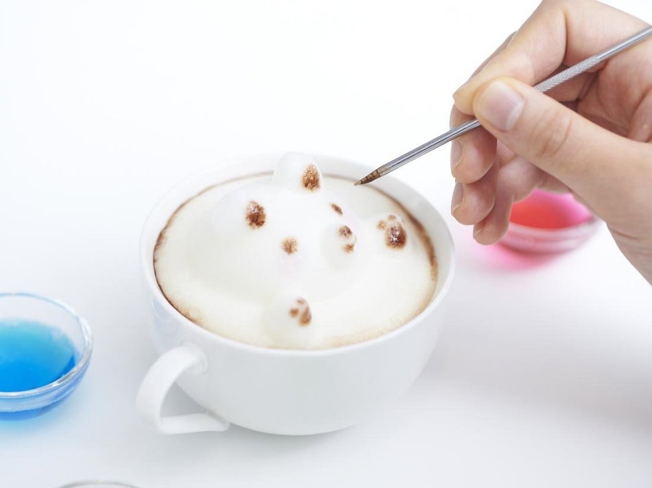 3D latte maker Awatachino White N2