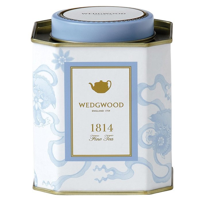 Wedgwood A Taste of History 1814 Chinese Tigers Caddy, 100g, Blue