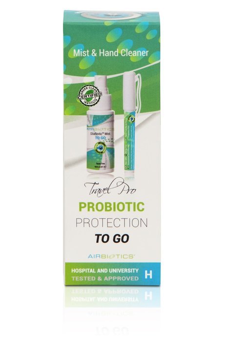 AirBiotics Probiotics To Go Mist & Hand Cleaner/Sanitizer with Natural Beneficial Probiotics, Scent & Alcohol... N2