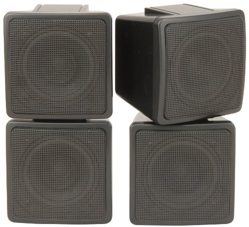 Y7 -2 WAY 100W COMPACT STEREO SATELLITE SPEAKERS AVAILABLE IN SILVER & BLACK
