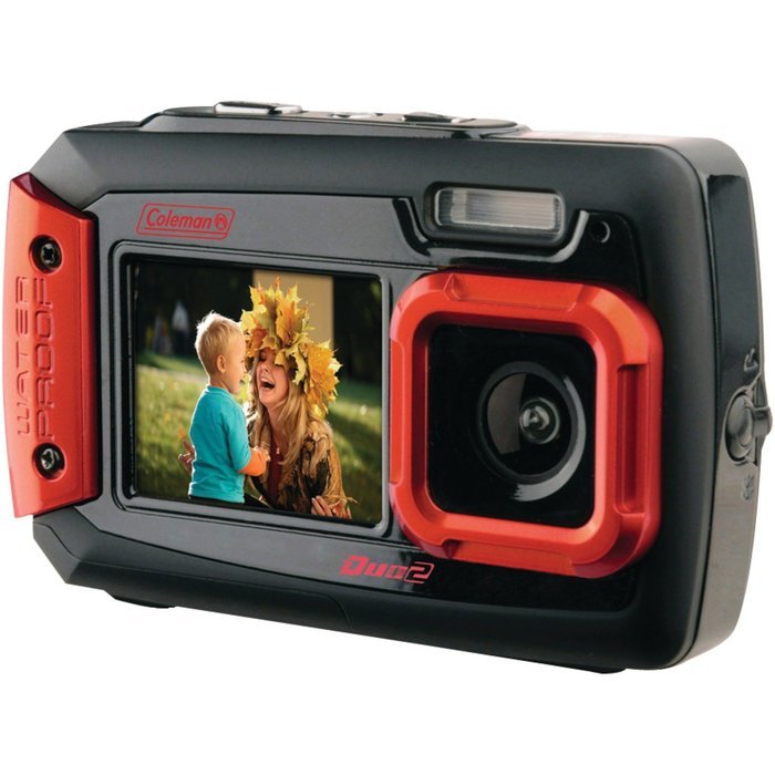 Coleman Duo2 2V9WP-O 20 MP Waterproof Digital Camera with Dual LCD Screen (Orange) N6