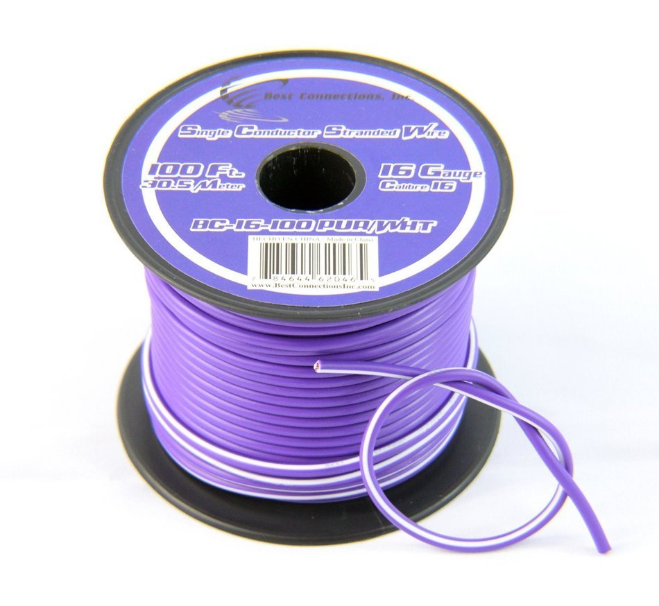 11 SPOOLS 100' Feet 16 GA Gauge Primary Remote Wire Auto Power Cable Stranded N8