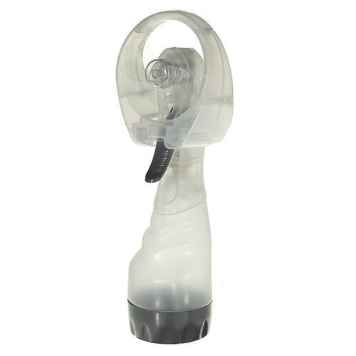 Water & Wood Portable Desktop Battery-Operated Mini Water Spray Cooling Fan for Sport Beach Travel, Gray N4