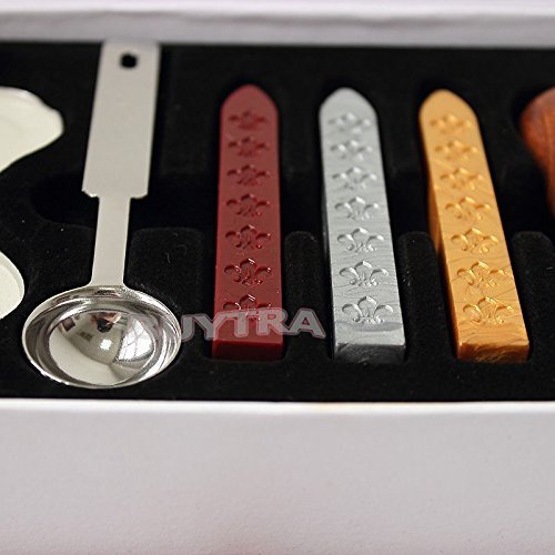 happu-store New Classic 1" Letter A Vintage Retro Wax Seal Stamp Kit Set Rosewood Handle Copper Head