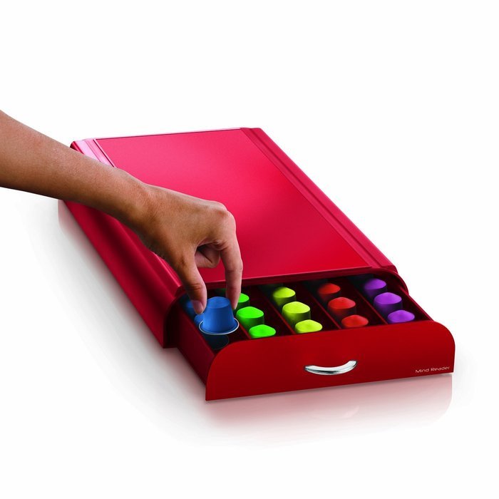 Mind Reader Anchor' Coffee Pod Storage Drawer for 50 Nespresso Capsules, White N18