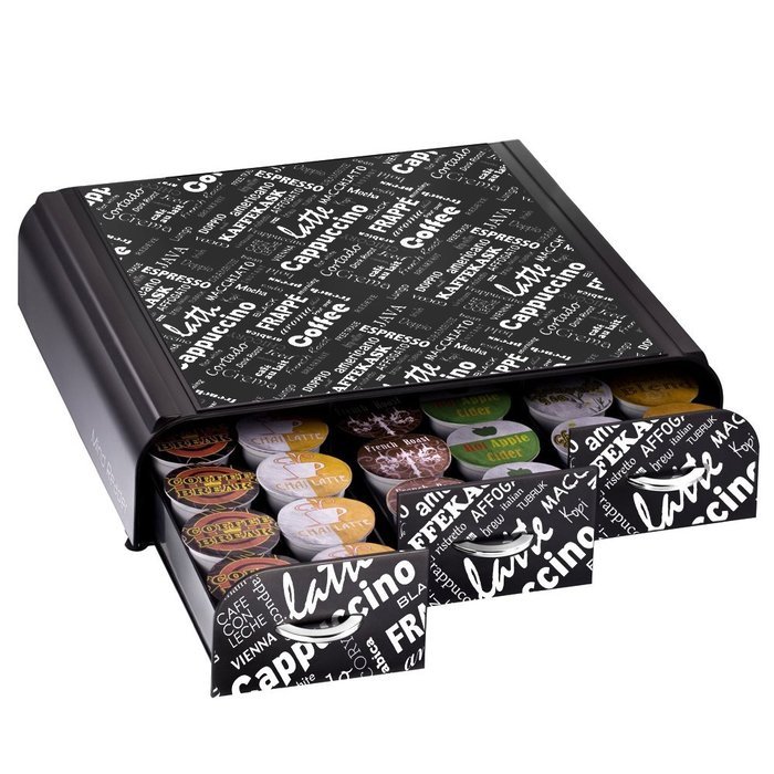 Mind Reader Anchor' Coffee Pod Storage Drawer for 50 Nespresso Capsules, White N19