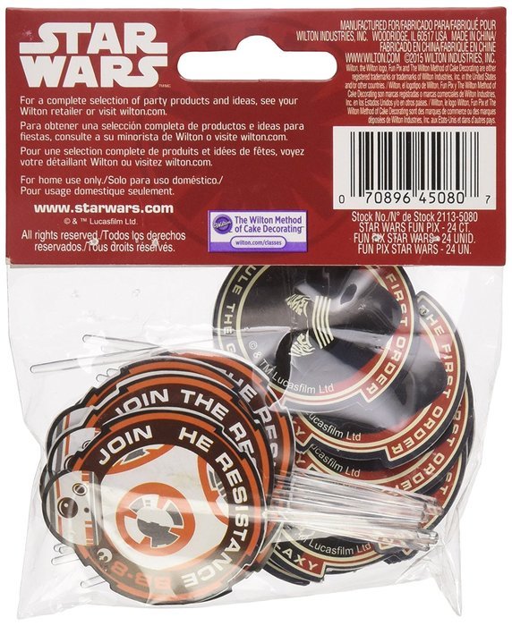 Wilton Fun Pix 24/Pkg-Star Wars