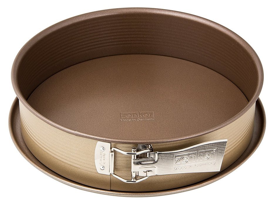 Zenker 7350 Springform "Mojave Gold" With Flat Base, Gold/Mahagony, 10.24"