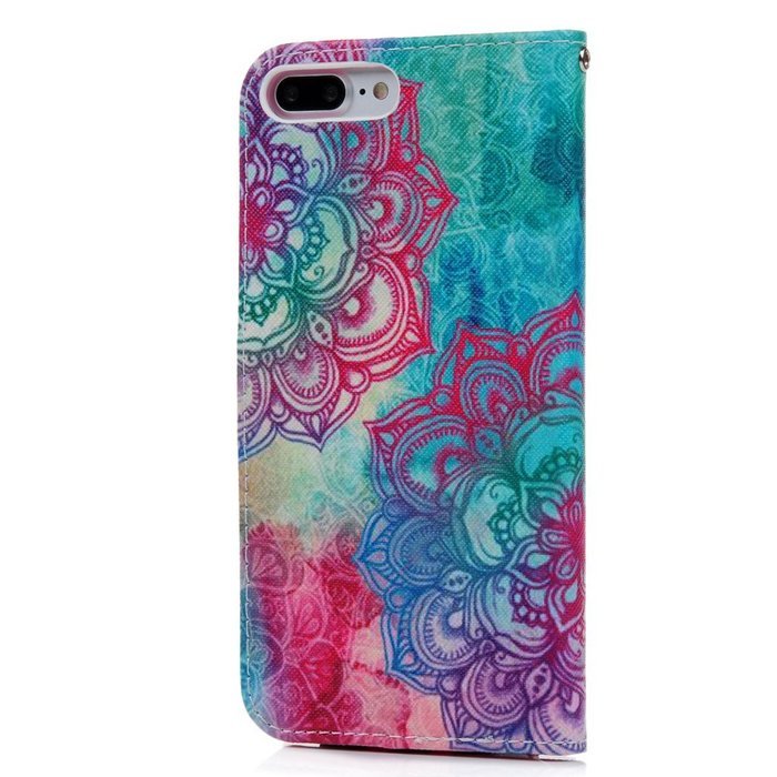 iPhone 7 Plus Case (5.5") - Wallet Slim Fit Folio Style Stand Digital Print PU Leather Flip Case with High Protective... N27