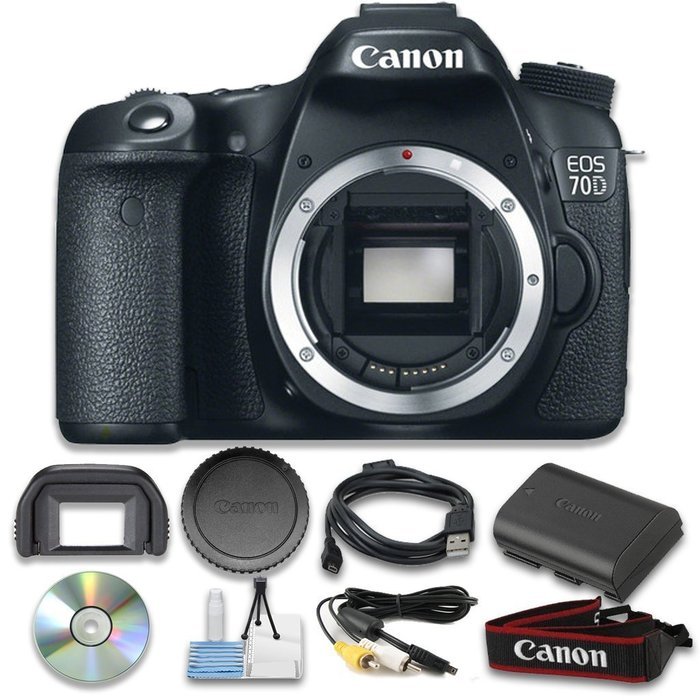 Canon EOS 70D Digital SLR Camera (Body Only) Wi-Fi Enabled - International Version N2