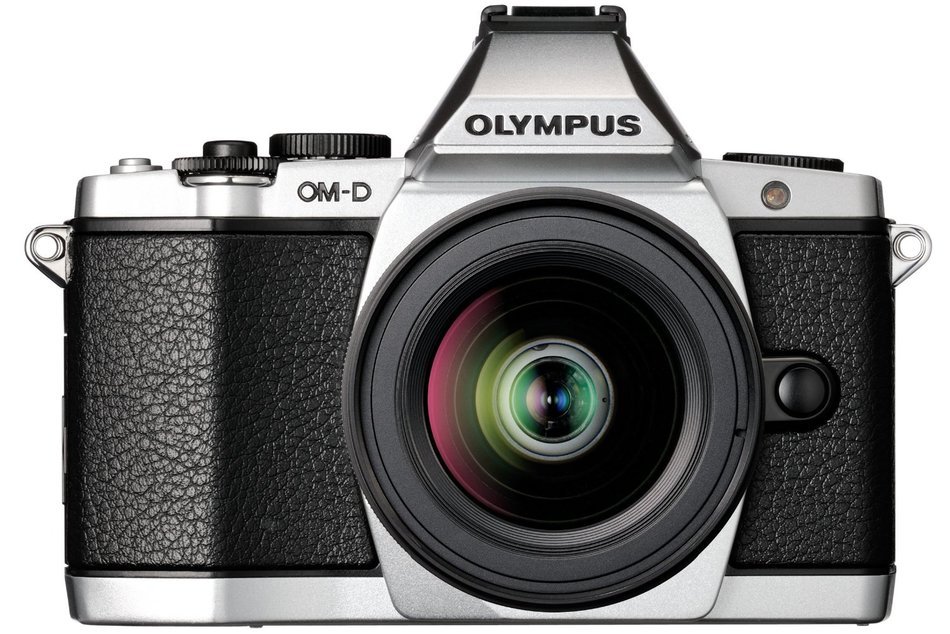 Olympus OM-D E-M5 16MP Live MOS Interchangeable Lens Camera with 3.0-Inch Tilting OLED Touchscreen and 12-50mm... N22