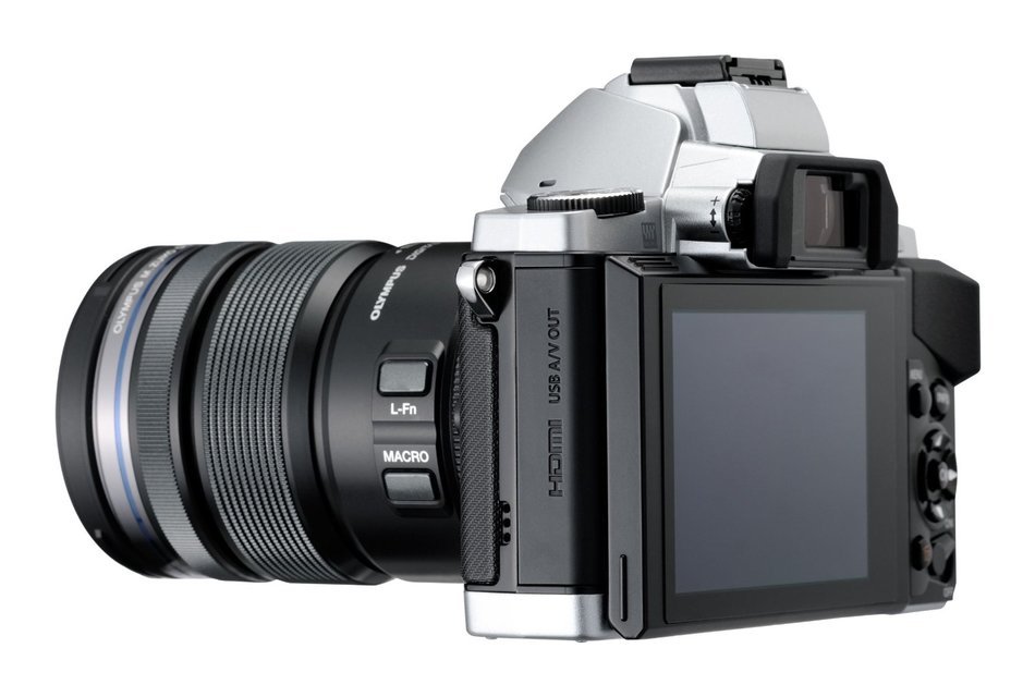Olympus OM-D E-M5 16MP Live MOS Interchangeable Lens Camera with 3.0-Inch Tilting OLED Touchscreen and 12-50mm... N23