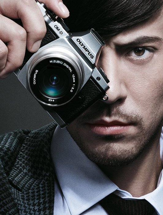 Olympus OM-D E-M5 16MP Live MOS Interchangeable Lens Camera with 3.0-Inch Tilting OLED Touchscreen and 12-50mm... N24