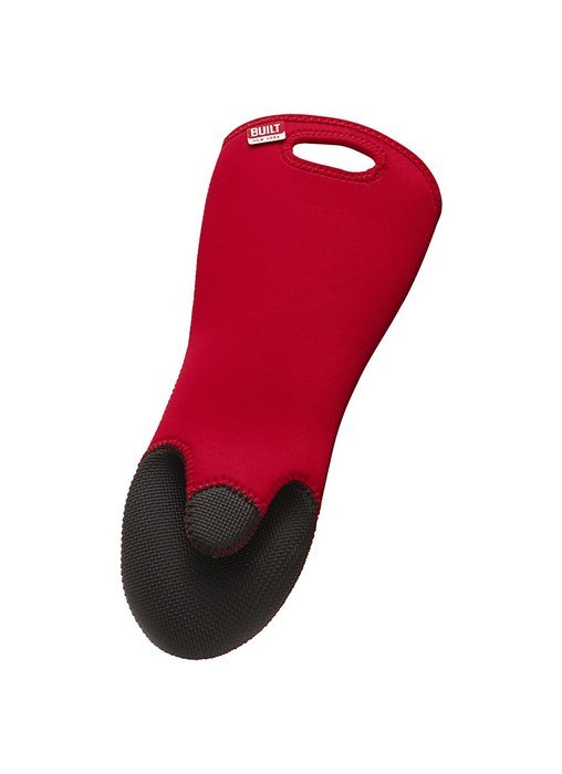 BUILT NY Sizzler Neoprene Oven Mitt, Plum Dot N2