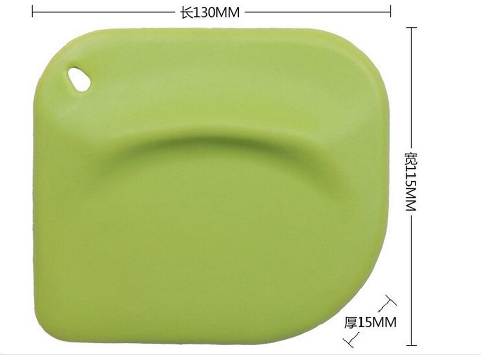 Yingwei Green Silicone Baking Cream Cake Smooth Cake Scraper Putty Spreader