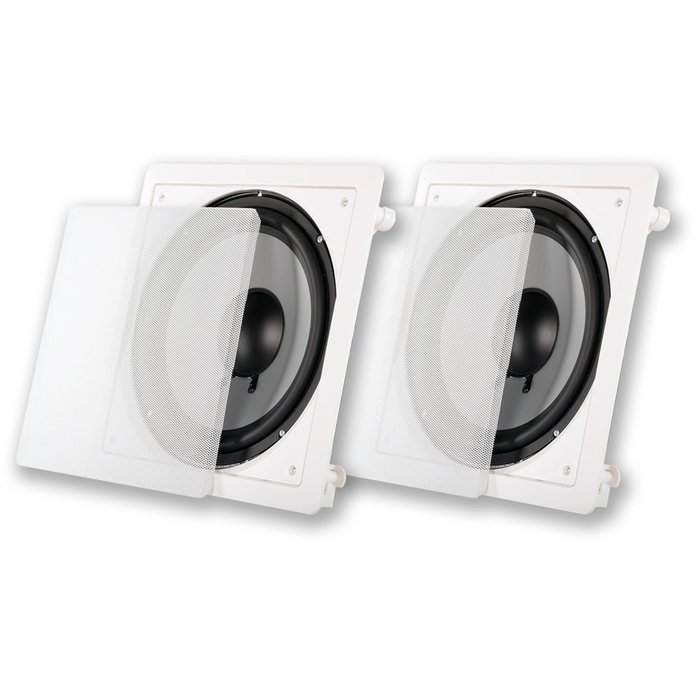 Acoustic Audio CS-IW10SUB In Wall 600 Watt 10" Home Passive Subwoofer Pair CS-IW10SUB-PR