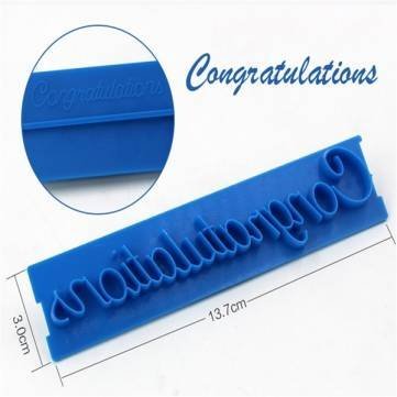 UR Bakeware Happy Birthday Letters Cake Cutter Embosser Biscuit Cookie Baking Molds N2
