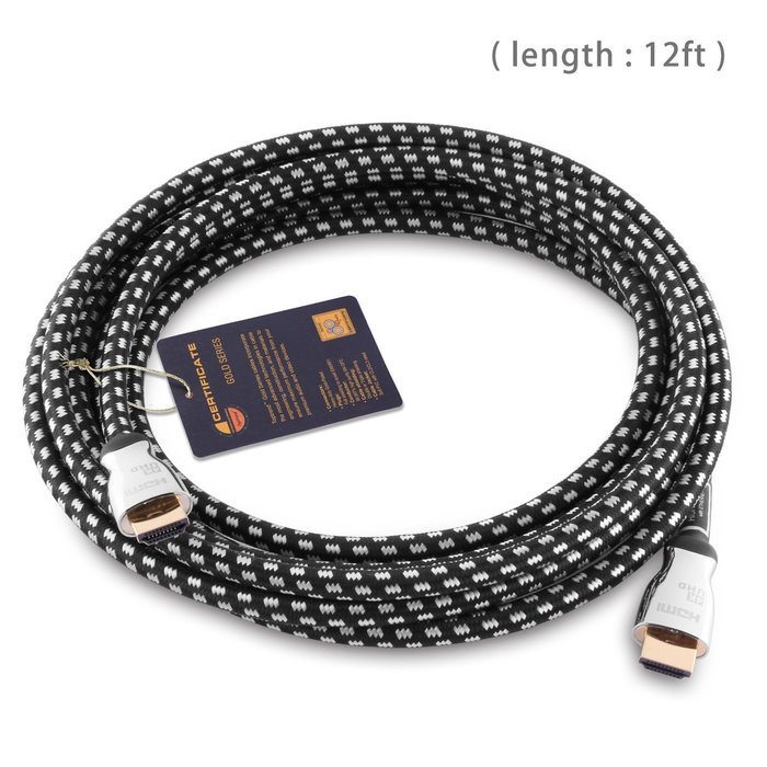 Toptrend High Speed 21Gbps HDMI Cable -Gold Plated Connector Tips- with Ethernet-Supports Ultra HD 4K 60Hz 3D... N12