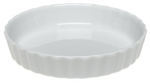 Pillivuyt Porcelain Small 5-1/4-Inch Individual Tart/Creme Brulee Dish