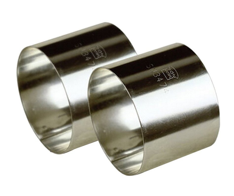 Sealike Stainless Steel Cake Mousse Ring Mold Round with a Stylus