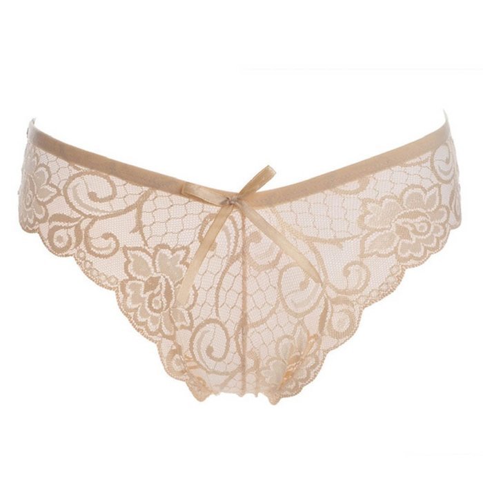 Underpants ，Beautyvan Comfortable 2016 New lingerie Red Women Butterfly Back Lace Underwear Lady Hot (Beige) N4