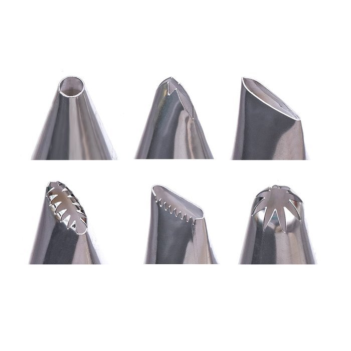 iColor 8 in 1 Cake Decorating Set Cake DIY Decorating Pastry Tips Tool Set Cream Cookies Silicone Reusable Icing... N3