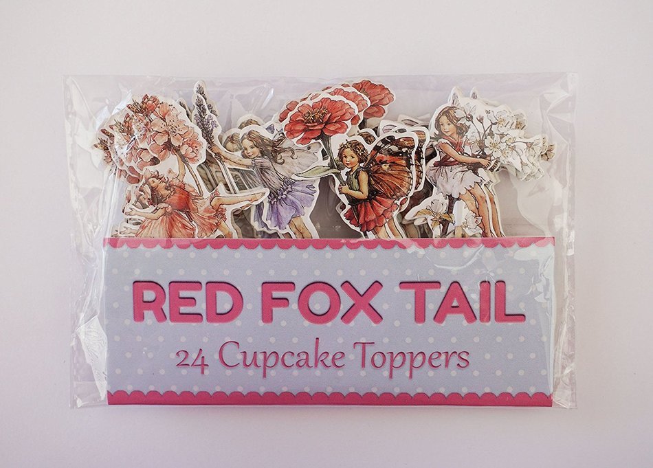 24 Flower Fairies Cupcake Fairy Toppers - Red Fox Tail &trade; N2
