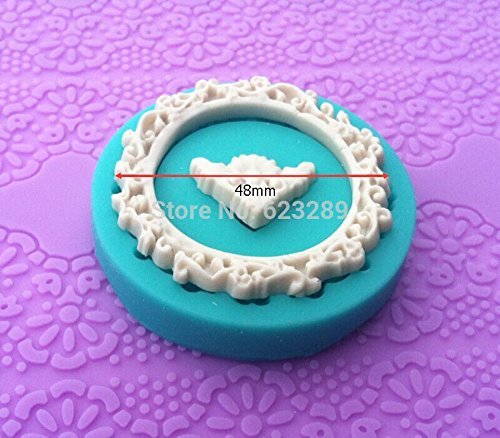 100% Food-grade Silicone Mold,1pc Round Frame Shapes Cake Chocolate Candy Jello Silicone Decorating Tools