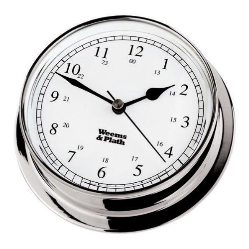 Weems & Plath Endurance Collection 085 Quartz Clock (Chrome)