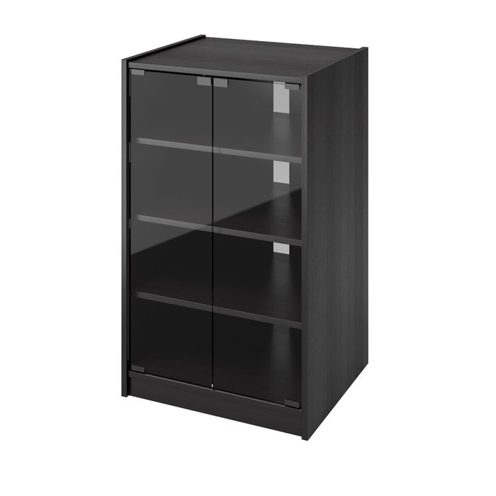 Sonax CR-2360 Cranley Wide Enclosed Component Stand, 21-Inch, Ravenwood Black N4