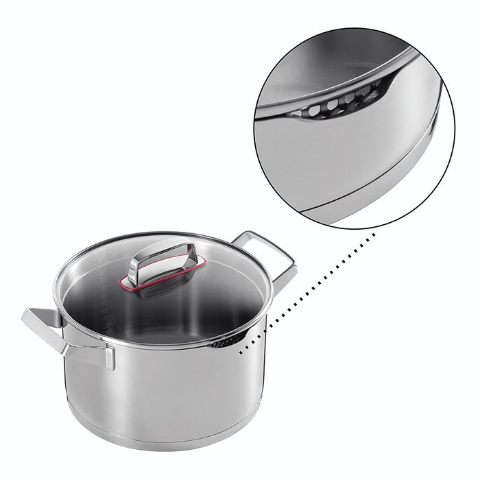 Kuhn Rikon "Modern" 2.5 L Roaster, 9.45", Silver