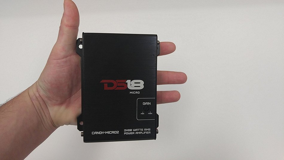 DS18 CANDY-MICRO2 320W 2x80 Watts RMS 2 Channel Full Range Micro Amplifier for Car/Motorcycle/ATV