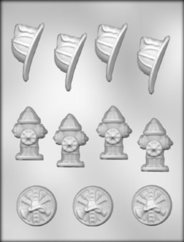 CK Products Fireman's Hat, Fire Hydrant, and Equipment Chocolate Mold