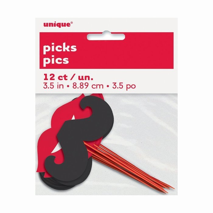 Frilly Cocktail Toothpicks, Assorted 1000ct