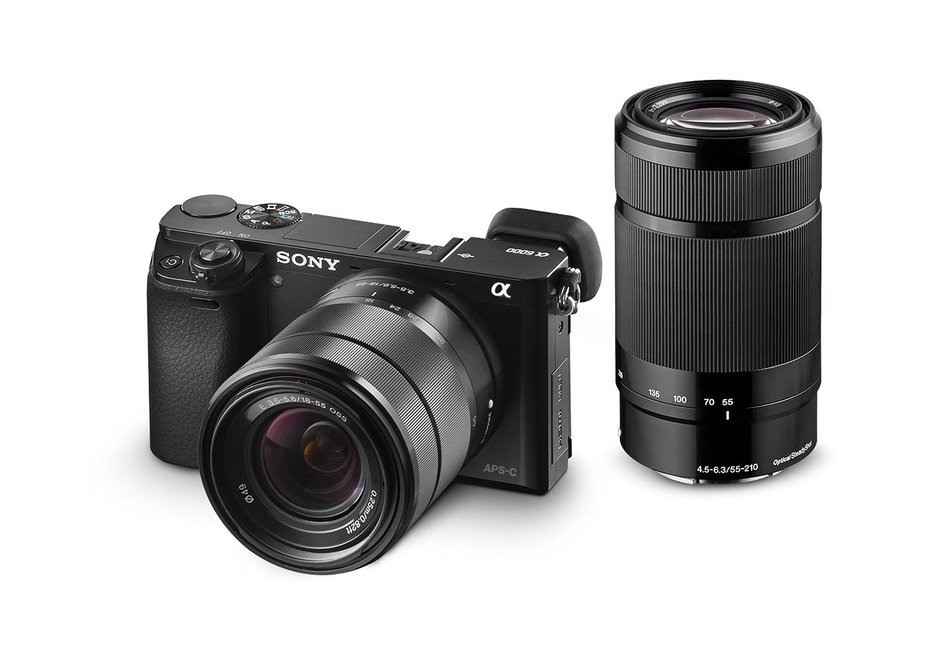 Sony Alpha a6000 Mirrorless Digital Camera with 16-50mm and 55-210mm Power Zoom Lenses N15
