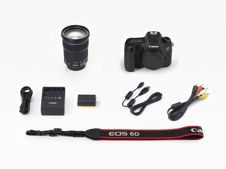 Canon EOS 6D 20.2 MP CMOS Digital SLR Camera (Body Only) with 32GB Memory Card, Extra Battery and Bag N19