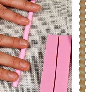 Fat Daddio's SBM-26 Silicone Bead Mold, Twisted Rope