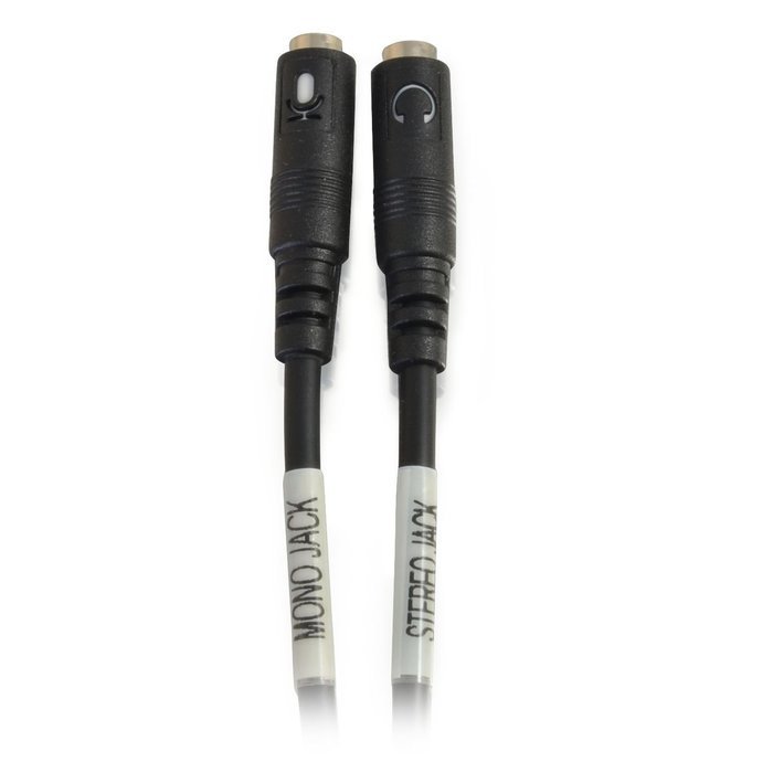 C2G / Cables To Go 27394 4-Pin 3.5mm Microphone and Headphone Breakout Adapter Y-Cable (6 Inch) N2