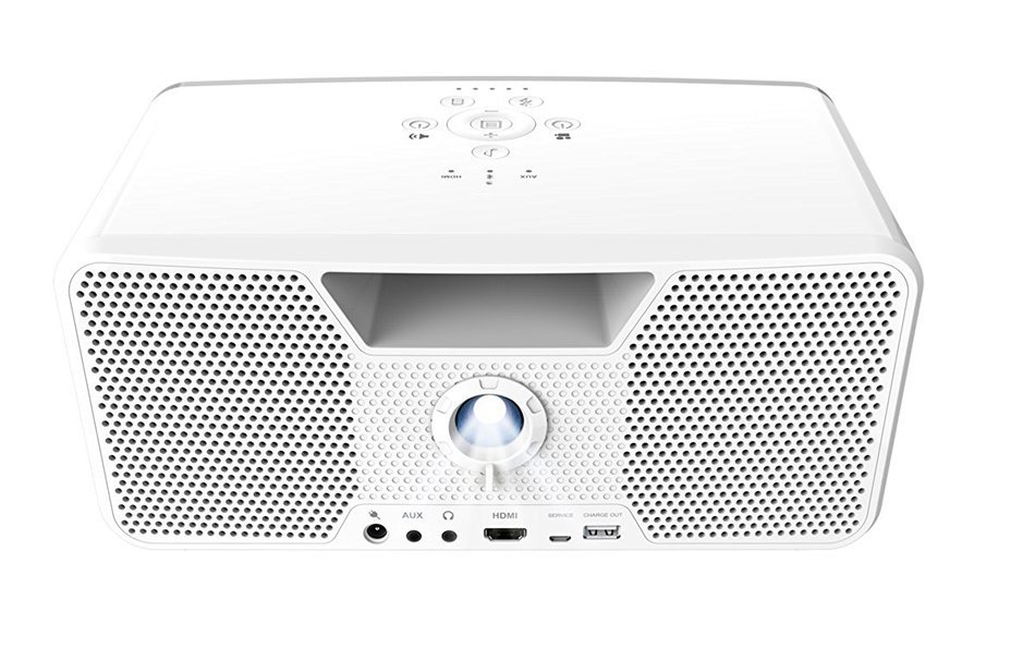 Dashbon Flicks Mobile Cordless Boombox Projector Model 280WH N9